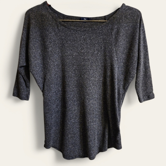 GAP 3/4 Sleeve Knit Top - Grey - Size XS - Picture 1 of 4